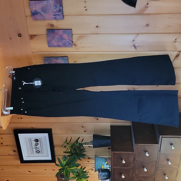 NWT RES Denim Black Flare Jeans - Picture 1 of 6
